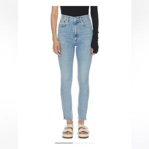 Agolde Blue Pinch Waist Ultra High Rise Skinny Jeans Sz 25